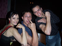 Irca, Ivan and Pipik in Vegas hotel in Kings Cross